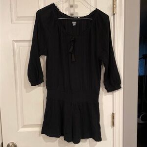 Aerie black medium romper